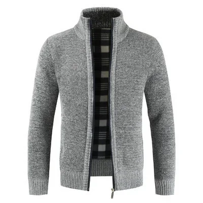 2023 Autumn Winter New Men's Jacket Slim Fit Stand Collar Zipper Jacket Men Solid Cotton Thick Warm Men Sweater
2023 Autumn Winter New Men's Jacket Slim Fit Stand Collar Zipper Jacket Men Solid Cotton Thick Warm Men Sweater