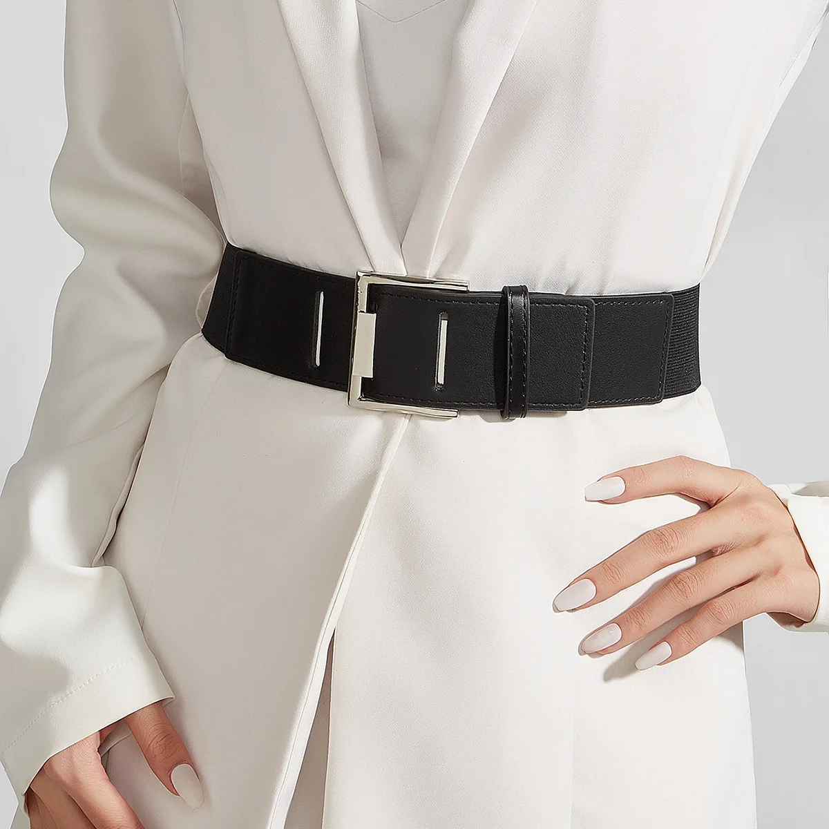 European and American Retro Elastic Elastic Belt Women Wear Wide Fashion Versatile with Suit Coat Waist Seal Decorative Waist
European and American Retro Elastic Elastic Belt Women Wear Wide Fashion Versatile with Suit Coat Waist Seal Decorative Waist