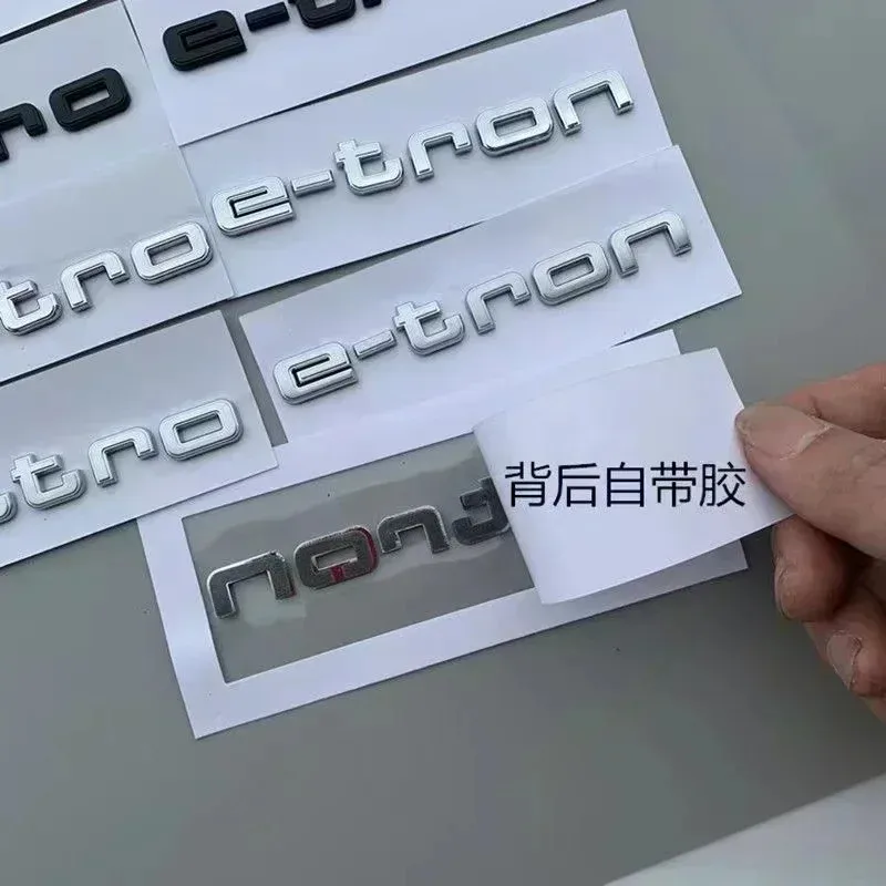 Audi E-tron ABS Emblem Car Stickers for GT S Logo Q4 Q7 A3 A5 Q5 Q6 A6 A7 S5 A8 Q1 Q2 Q3 S3 S7 A4L A6L Rear Trunk Badge Decals
Audi E-tron ABS Emblem Car Stickers for GT S Logo Q4 Q7 A3 A5 Q5 Q6 A6 A7 S5 A8 Q1 Q2 Q3 S3 S7 A4L A6L Rear Trunk Badge Decals