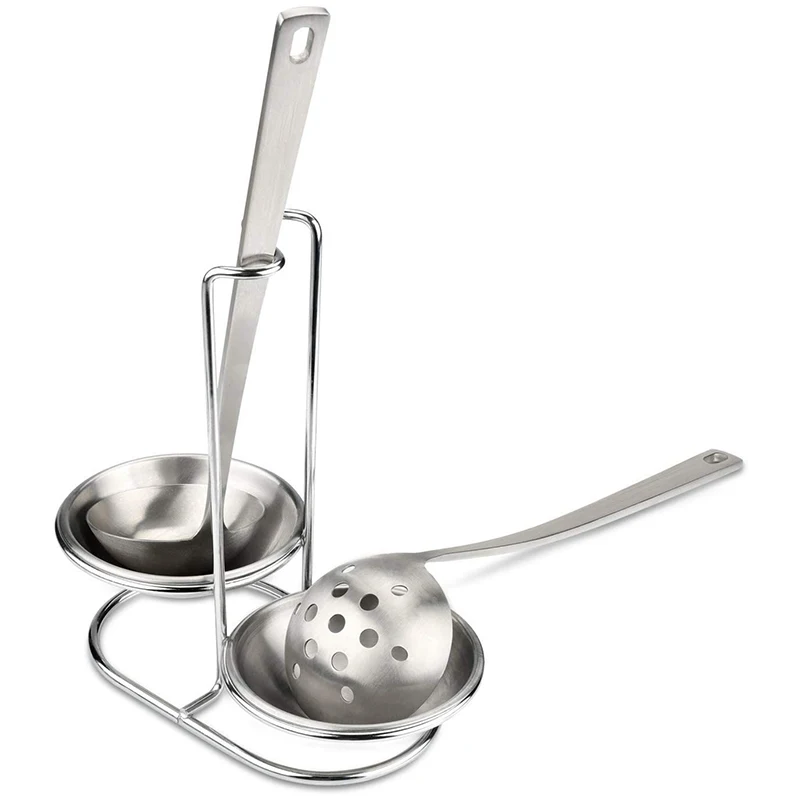 HITL 304 Stainless Steel Double Ladles Holder Vertical Spoon Rest Cooking Utensils Stand
HITL 304 Stainless Steel Double Ladles Holder Vertical Spoon Rest Cooking Utensils Stand