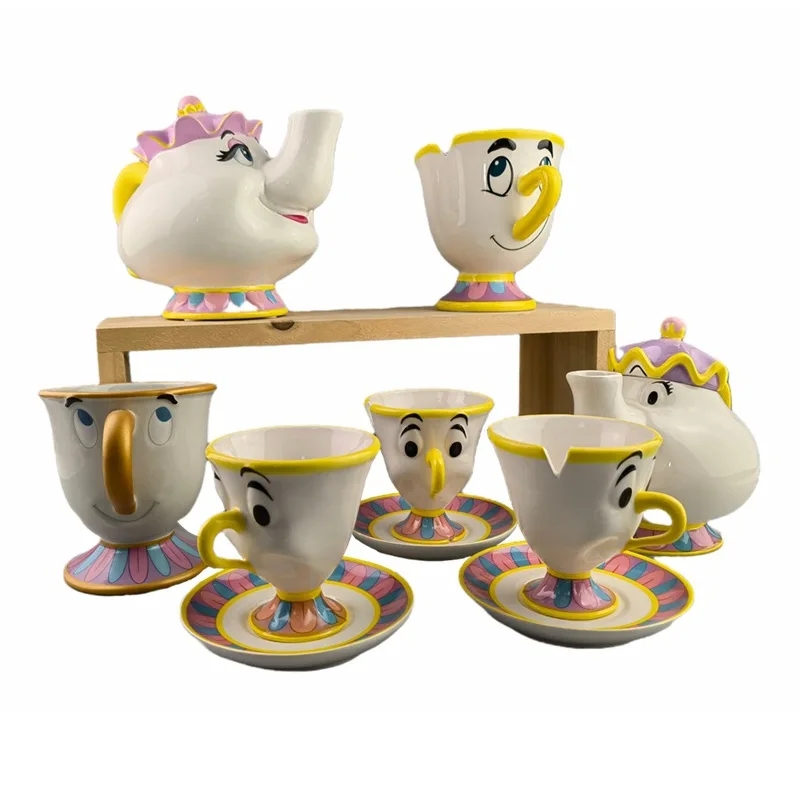 Disney Beauty And Beast Lady Potts And Chip Teapot Set - Gold-Plated Tea Party Collection, Top Desk Decor For Fans And Gifts
Disney Beauty And Beast Lady Potts And Chip Teapot Set - Gold-Plated Tea Party Collection, Top Desk Decor For Fans And Gifts