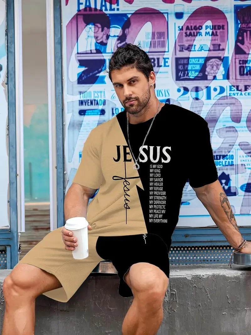 2025-26 Summer Best-selling New Trend Design Suit 3D Printing Street Breathable and Comfortable Men's Short-sleeved Shorts Suit
2025-26 Summer Best-selling New Trend Design Suit 3D Printing Street Breathable and Comfortable Men's Short-sleeved Shorts Suit