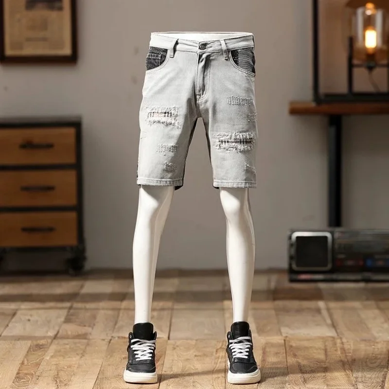 New Summer Fashion Trendy American Retro Straight Leg Stretch Denim Shorts Men's Casual Loose Sports High Quality Shorts
New Summer Fashion Trendy American Retro Straight Leg Stretch Denim Shorts Men's Casual Loose Sports High Quality Shorts