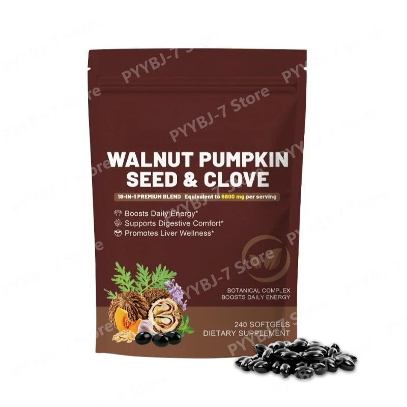 18-in-1 Botanical Blend Softgels with Pumpkin Seed Clove Supports Daily Energy and Digestive Comfort 240 Count Liver Wellness
18-in-1 Botanical Blend Softgels with Pumpkin Seed Clove Supports Daily Energy and Digestive Comfort 240 Count Liver Wellness
