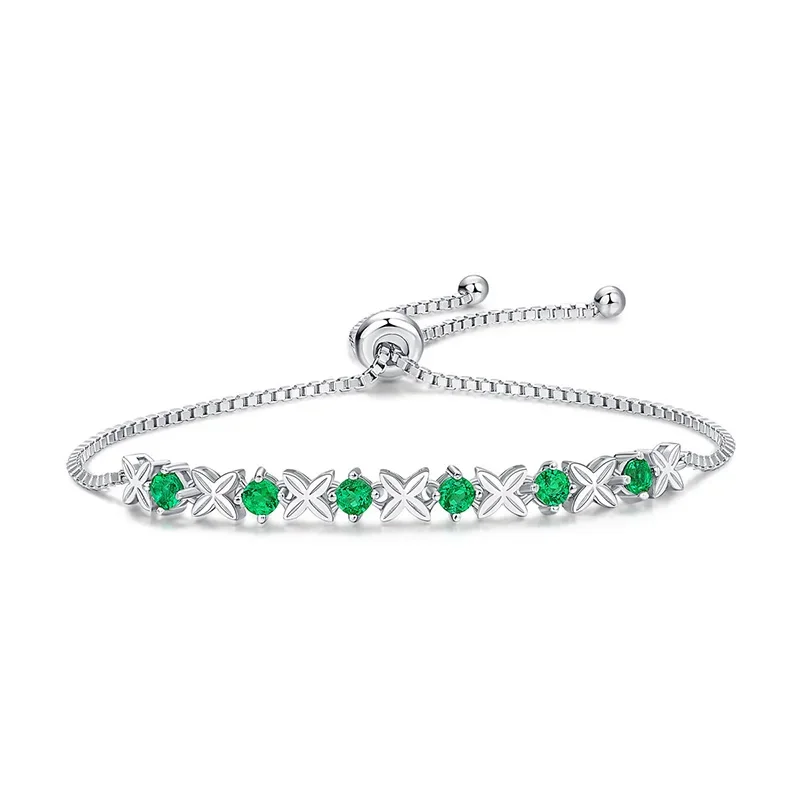 925 Sterling Silver Bracelet for Women Inlaid Emerald Gemstone Fashion Jewelry Bracelets Bangles Gift Jewelry Adjustable Size
925 Sterling Silver Bracelet for Women Inlaid Emerald Gemstone Fashion Jewelry Bracelets Bangles Gift Jewelry Adjustable Size