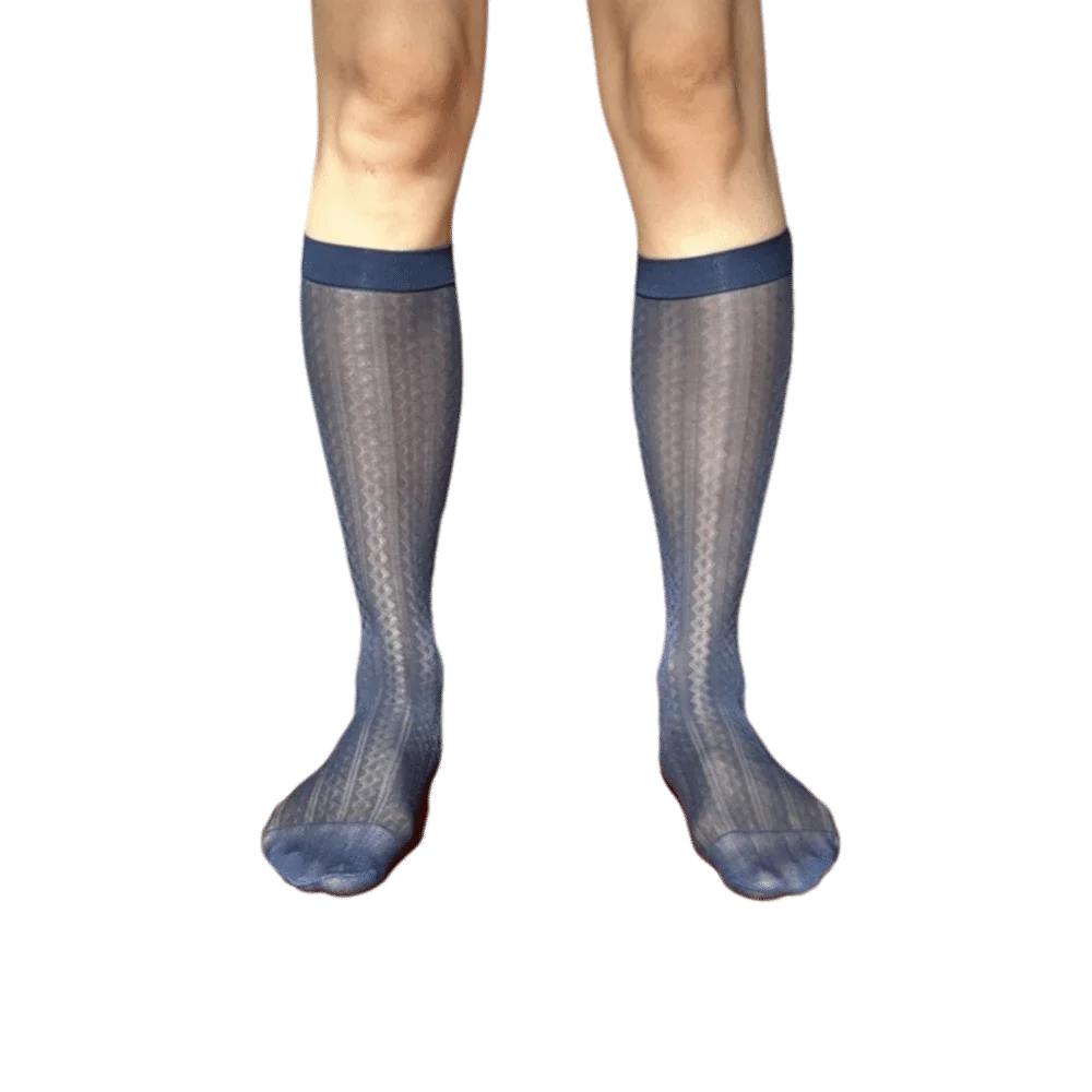 Fashion Strip Men's Ultra-Thin Socks Transparent Ultra-thin Mid-tube Stocking Breathable Nylon Dress Socks Casual Wear
Fashion Strip Men's Ultra-Thin Socks Transparent Ultra-thin Mid-tube Stocking Breathable Nylon Dress Socks Casual Wear