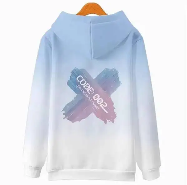 Anime DARLING In The FRANXX Zero Two Hooded Hoodie Cosplay Costume Autumn Winter Men Women Coat Jacket Loose Tops anime
Anime DARLING In The FRANXX Zero Two Hooded Hoodie Cosplay Costume Autumn Winter Men Women Coat Jacket Loose Tops anime
