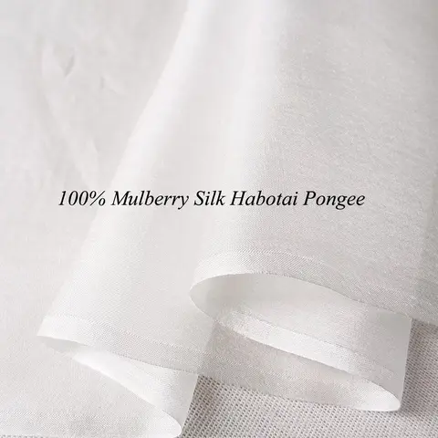 Silk Pongee Habutai 45" Wide By Meters Natural White Real Silk Habotai Sheer Wedding Scarf Fabric Super Thin