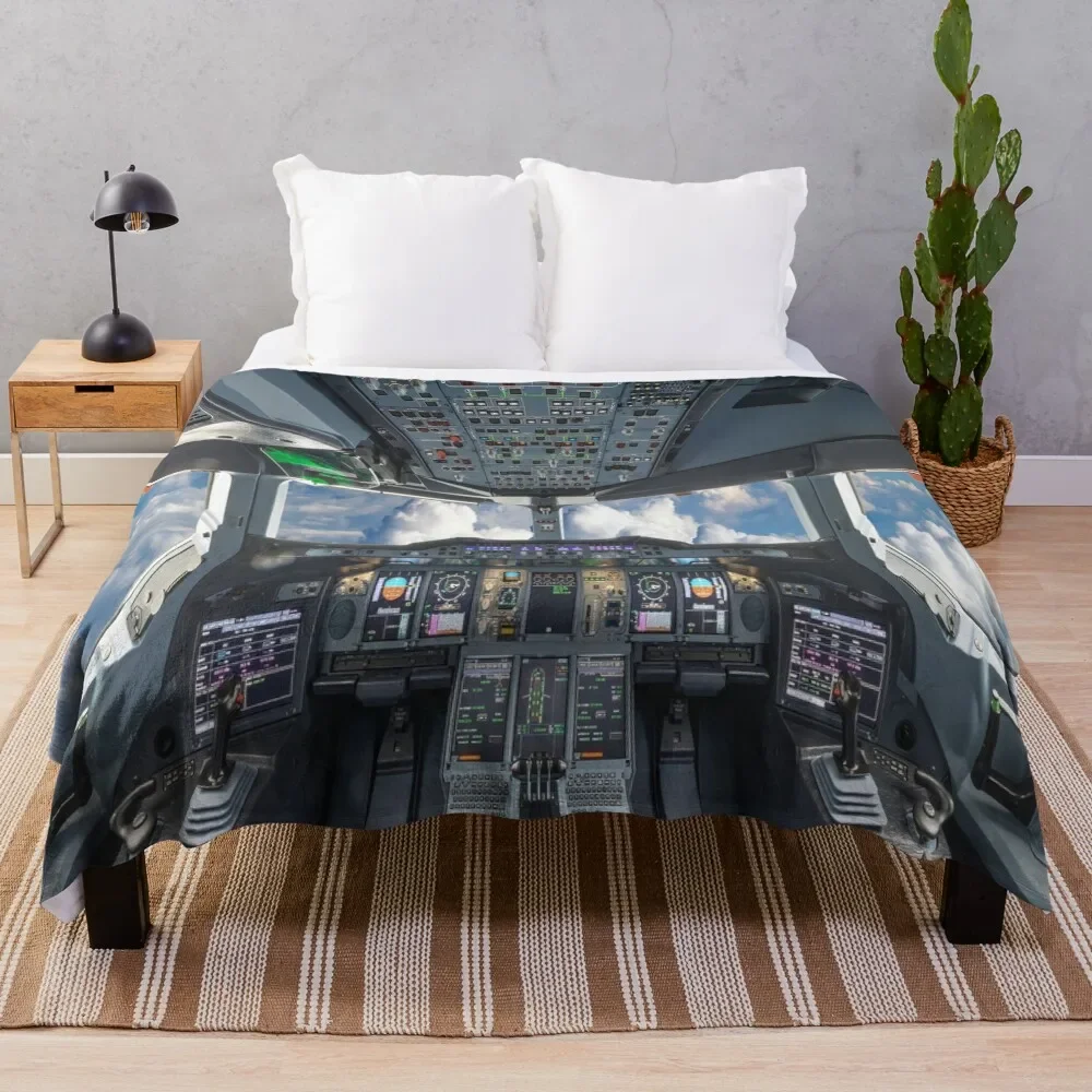 Airbus A380 Cockpit Throw Blanket Long Lasting Soft Plush Blanket for Daily Use
Airbus A380 Cockpit Throw Blanket Long Lasting Soft Plush Blanket for Daily Use