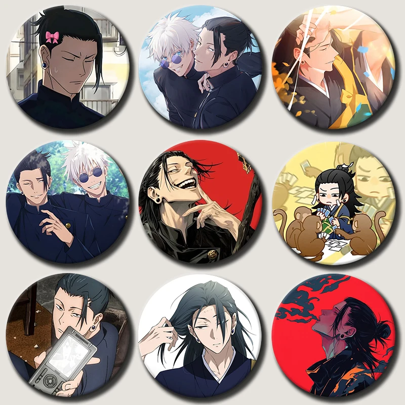 58mm Anime Character Suguru Geto Pins Tinplate Badge Cartoon Brooches for Backpack Hat Clothes Decoration Fans Collection Gifts
58mm Anime Character Suguru Geto Pins Tinplate Badge Cartoon Brooches for Backpack Hat Clothes Decoration Fans Collection Gifts