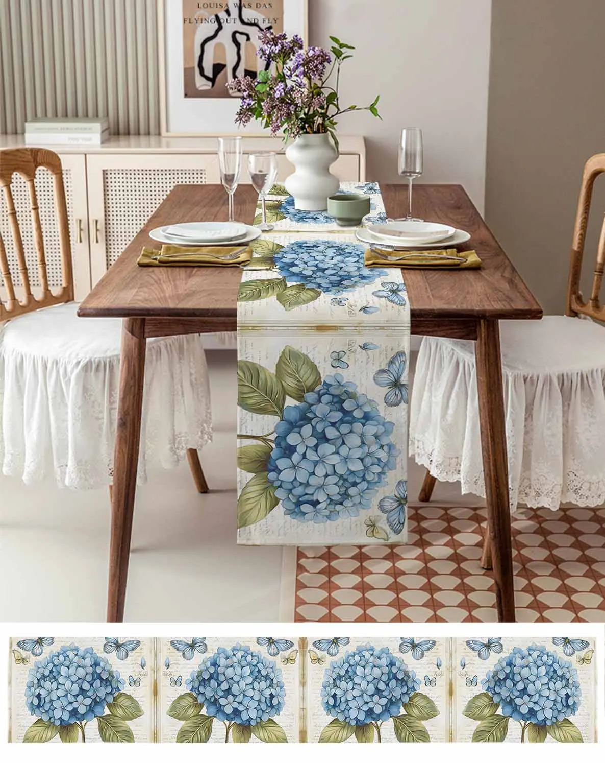 Blue Flower Butterfly Texture Table Runner Wedding Party Champagne Dining Room Restaurant Home Tablecloth Runners
Blue Flower Butterfly Texture Table Runner Wedding Party Champagne Dining Room Restaurant Home Tablecloth Runners