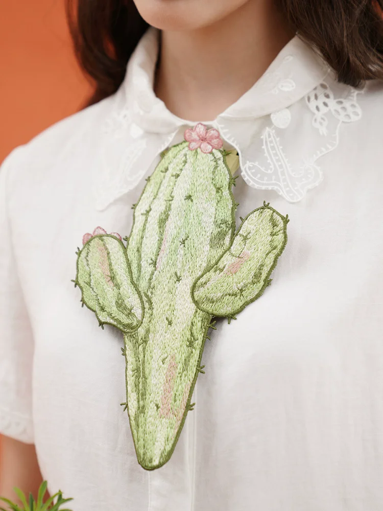 Original Design Women Cactus Embroidered Necktie, Moroccan Retro Style Exclusive Design Gift Accessory
Original Design Women Cactus Embroidered Necktie, Moroccan Retro Style Exclusive Design Gift Accessory
