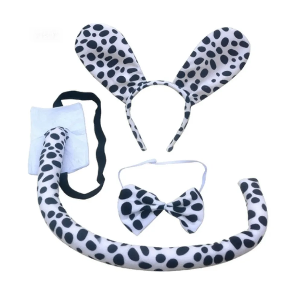 PESENAR Cute Dalmatian Puppy Costume Set, Black White Spotted Ears Headband + Bow Tie + Tail, Perfect for Halloween, Birthday P
PESENAR Cute Dalmatian Puppy Costume Set, Black White Spotted Ears Headband + Bow Tie + Tail, Perfect for Halloween, Birthday P