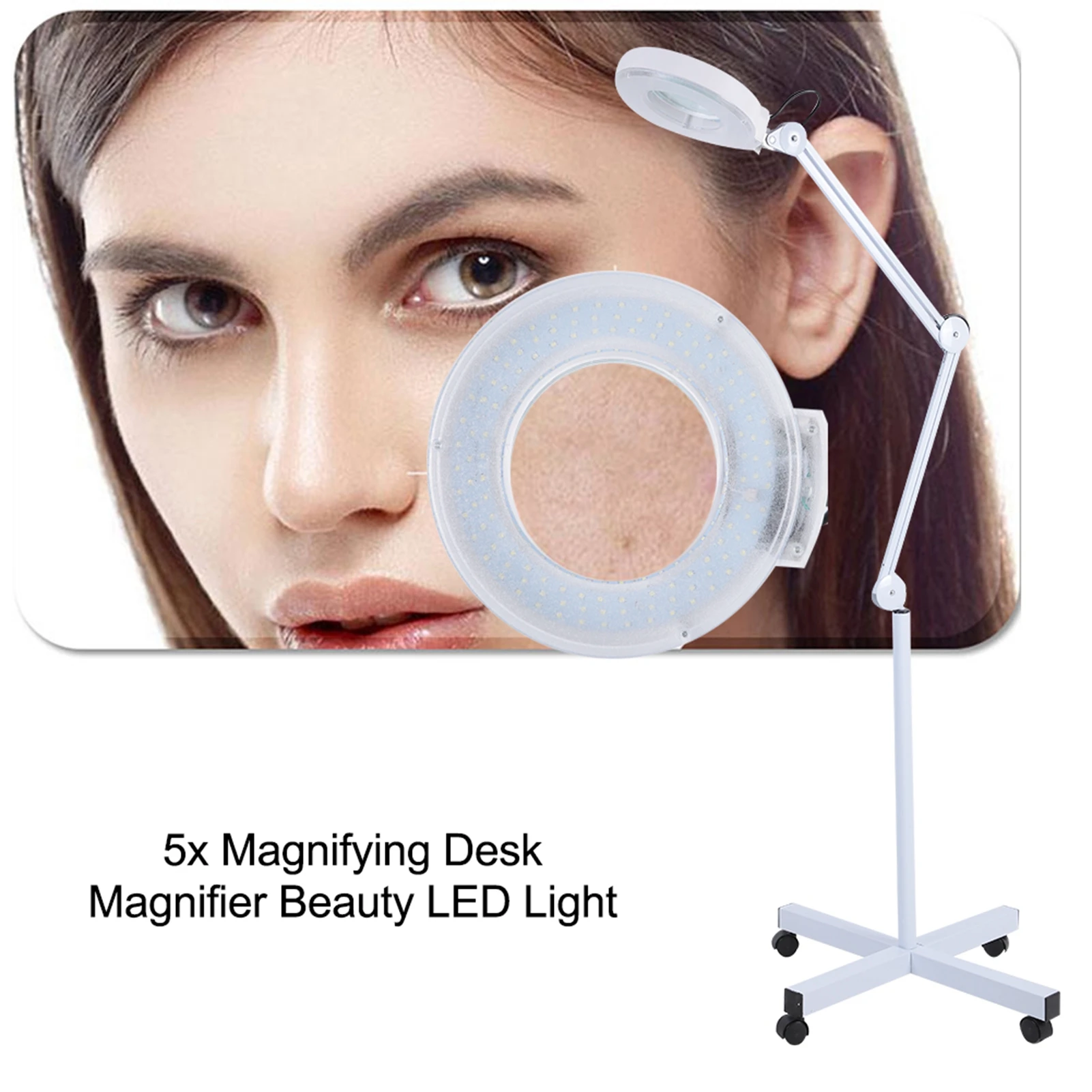 Cosmetic Lamp Lighted Magnified Lamp Stand Beauty Cosmetic Makeup Tattoo 5x Magnifying Lighted Magnifier Light Floor LED Lamp
Cosmetic Lamp Lighted Magnified Lamp Stand Beauty Cosmetic Makeup Tattoo 5x Magnifying Lighted Magnifier Light Floor LED Lamp