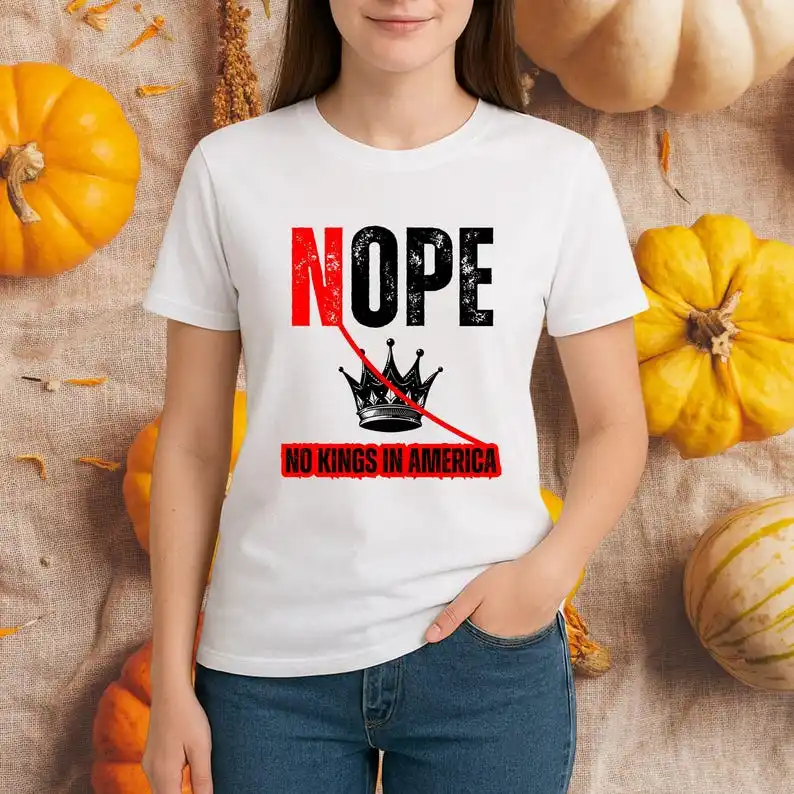 We The People No Kings in Liberal Shirt ProtestFunny Political Tee Rejecting King Democrat Shirt Simple Regular Short Sleeve
We The People No Kings in Liberal Shirt ProtestFunny Political Tee Rejecting King Democrat Shirt Simple Regular Short Sleeve