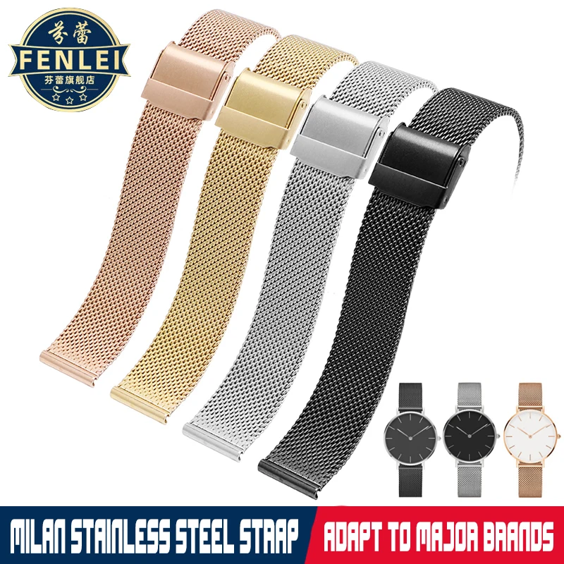Milanese Watch Band for DW C-K Armani FOSSIL Tissot Watch Strap Stainless Steel Universal Bracelet 12/13/14/16/17/18/19/20/22mm
Milanese Watch Band for DW C-K Armani FOSSIL Tissot Watch Strap Stainless Steel Universal Bracelet 12/13/14/16/17/18/19/20/22mm