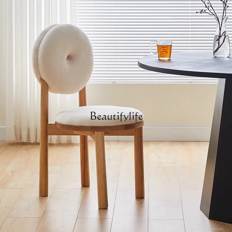 Solid Wood Dining Chair Modern Minimalist French Creative Nordic Designer Casual Armchair
Solid Wood Dining Chair Modern Minimalist French Creative Nordic Designer Casual Armchair