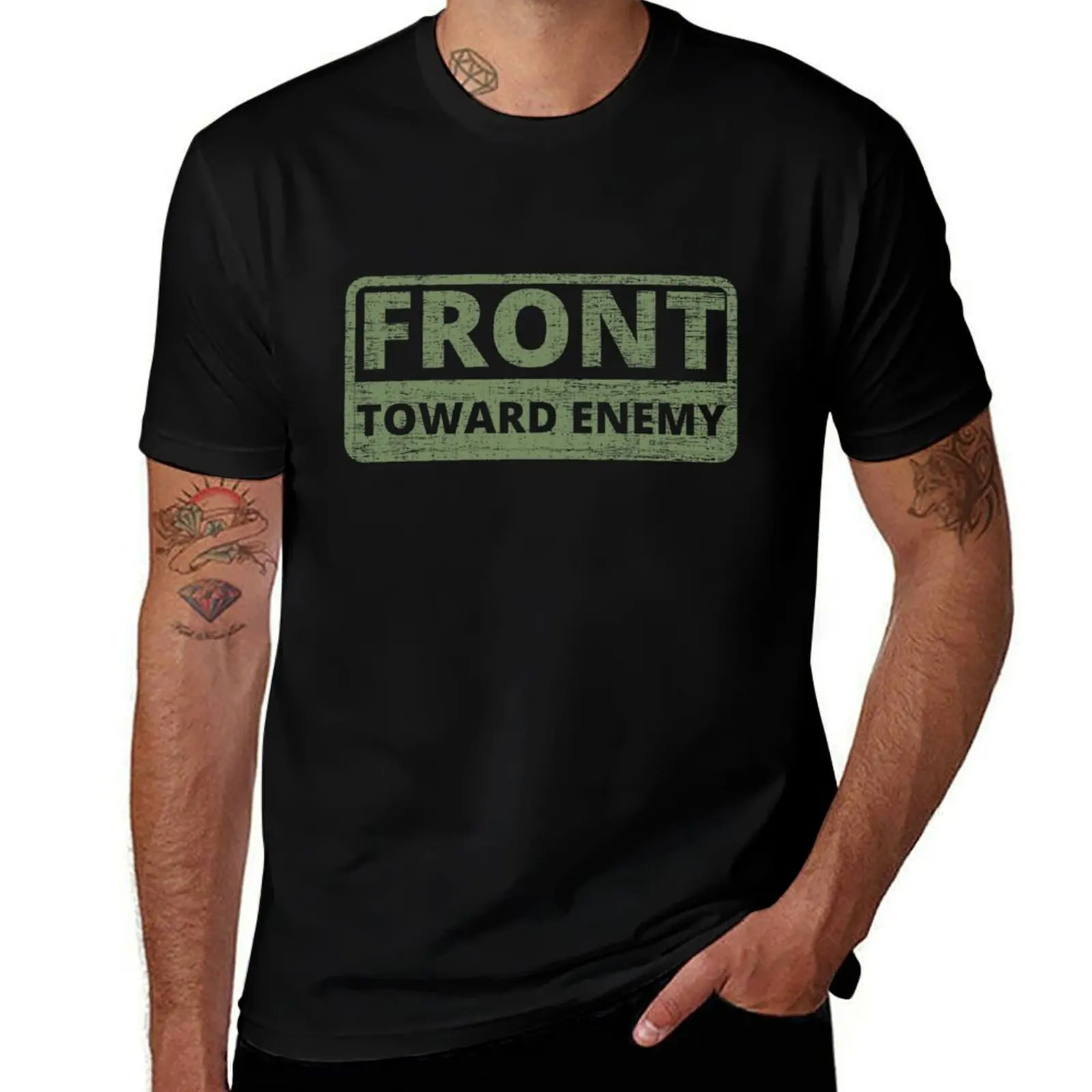Front Toward Enemy T-Shirt man t shirt summer t shirts for man pack cotton man t shirts for men T-shirt
Front Toward Enemy T-Shirt man t shirt summer t shirts for man pack cotton man t shirts for men T-shirt