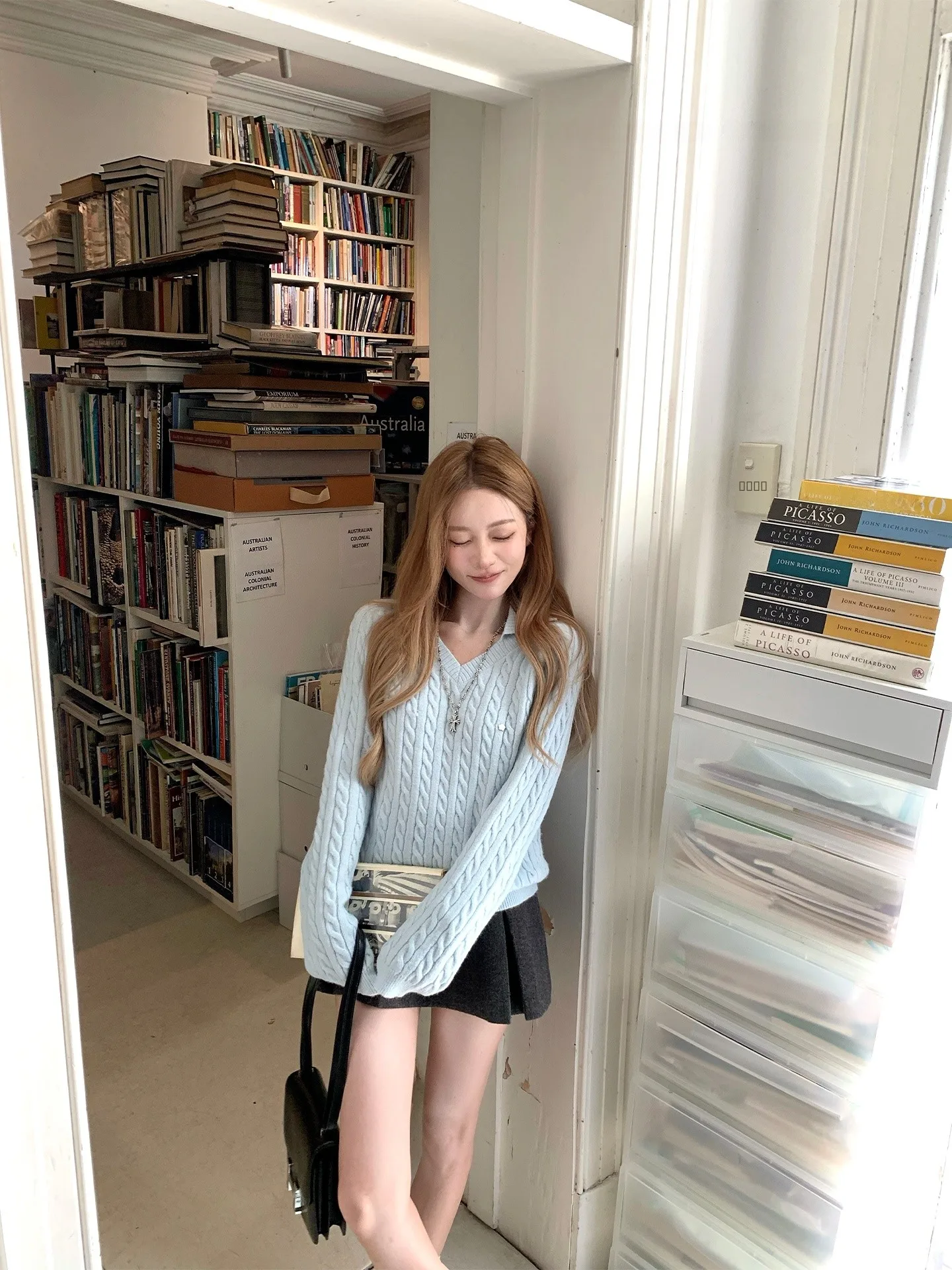 Coolline Two-Tone Knitted Ne Sweater Twist White out Effect Commute Sle Long Sve Autumn Winter Faion Women's Top
Coolline Two-Tone Knitted Ne Sweater Twist White out Effect Commute Sle Long Sve Autumn Winter Faion Women's Top