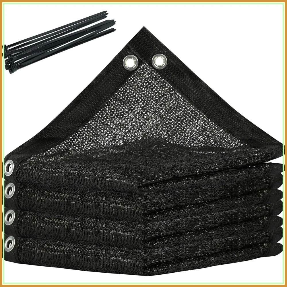 70% Shade Cloth for Plants, 5x15ft Outdoor Sunblock Tarp with Grommets & Zip Ties
70% Shade Cloth for Plants, 5x15ft Outdoor Sunblock Tarp with Grommets & Zip Ties