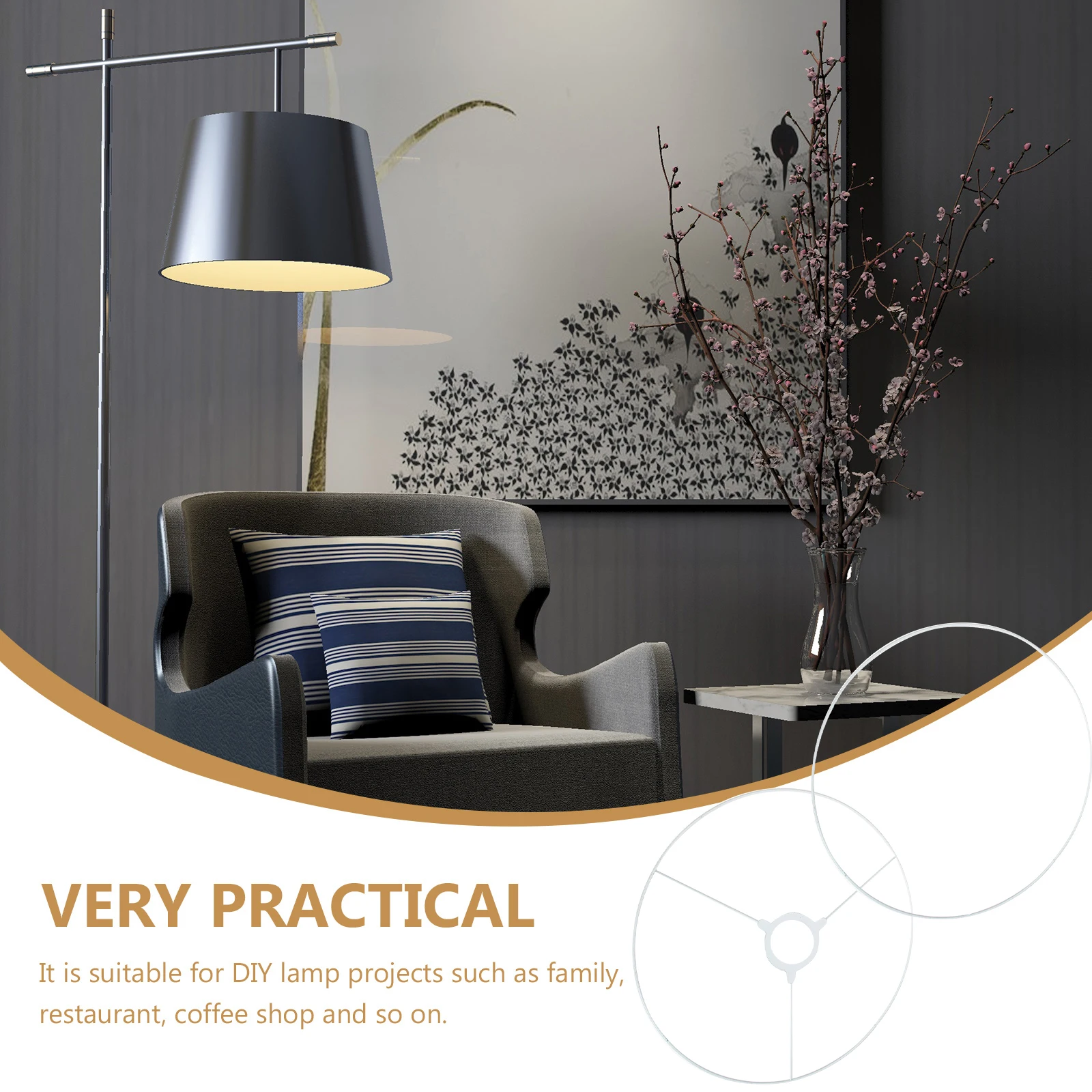 Lampshade Frame DIY Sturdy Iron Round Lamp Shade Ring Bracket for Table Lamp Night Light Holder Replacement Lampshade Bracket
Lampshade Frame DIY Sturdy Iron Round Lamp Shade Ring Bracket for Table Lamp Night Light Holder Replacement Lampshade Bracket