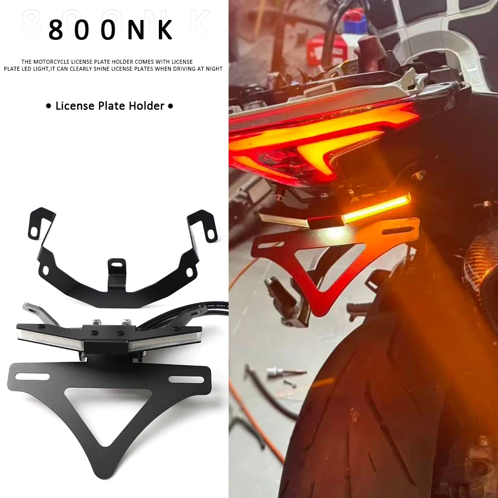 FOR CFMOTO 800NK 800 NK 2023-2026 Motorcycle Rear Foldable Short Tail Stock License Plate Light Tailstock Holder Bracket Kit
FOR CFMOTO 800NK 800 NK 2023-2026 Motorcycle Rear Foldable Short Tail Stock License Plate Light Tailstock Holder Bracket Kit