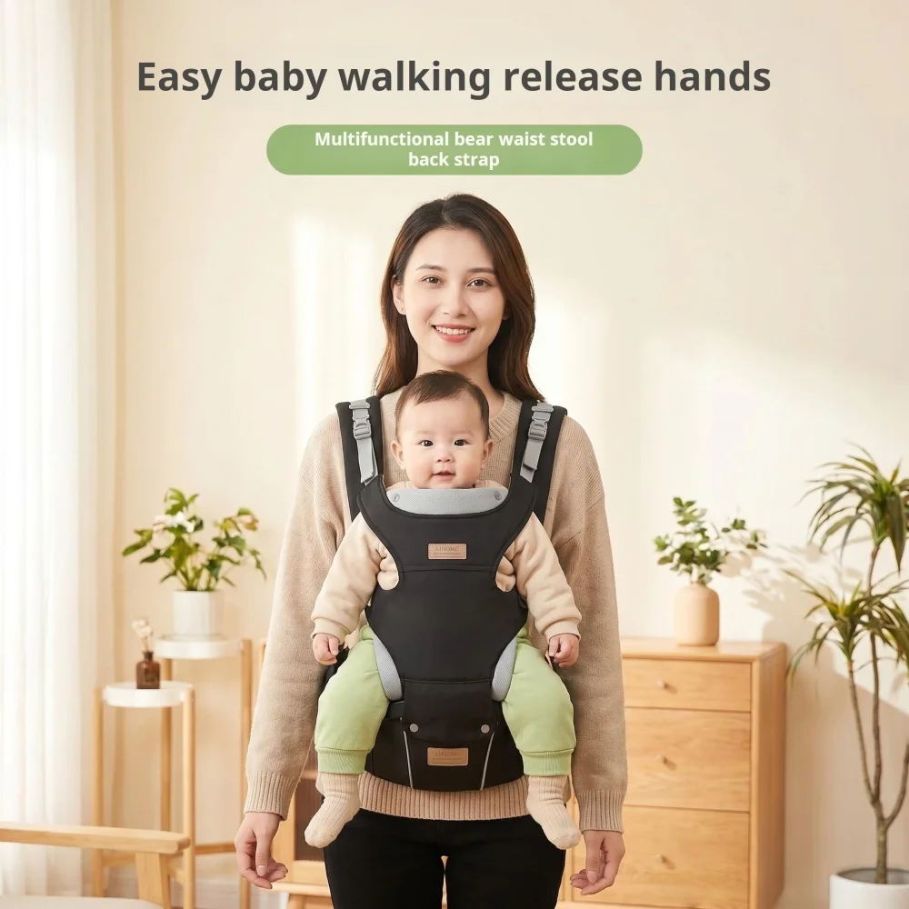 Multifunctional Ergonomic Waist Bench Baby Carrier, Hands-Free Ergonomic Baby Carrier with Hip Seat, Easy Walking Baby Carrier f
Multifunctional Ergonomic Waist Bench Baby Carrier, Hands-Free Ergonomic Baby Carrier with Hip Seat, Easy Walking Baby Carrier f