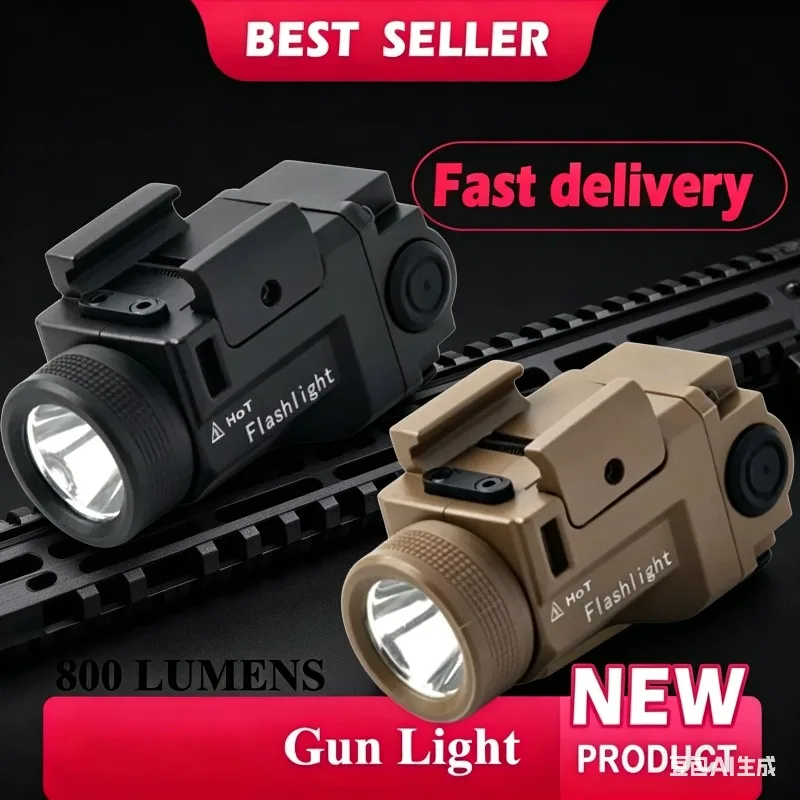 Metal LED Torch 800 Lumen Bright Flashlight Fit 20mm Picatinny Rail Outdoor Hunting Attachment
Metal LED Torch 800 Lumen Bright Flashlight Fit 20mm Picatinny Rail Outdoor Hunting Attachment