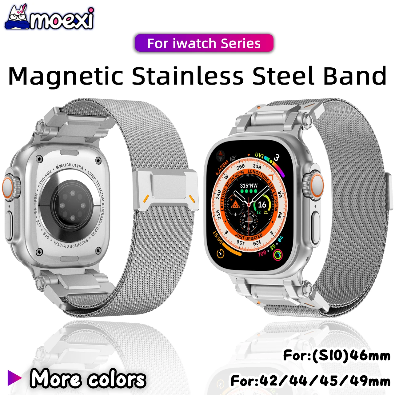 For ZD8 Ultra Milanese Stainless Steel Metal Strap Hello Watch 3 pro plus X22 MAX Z08 HW22 GS7 S7 iWO S10 H12 PRO S8 Smartwatch
For ZD8 Ultra Milanese Stainless Steel Metal Strap Hello Watch 3 pro plus X22 MAX Z08 HW22 GS7 S7 iWO S10 H12 PRO S8 Smartwatch