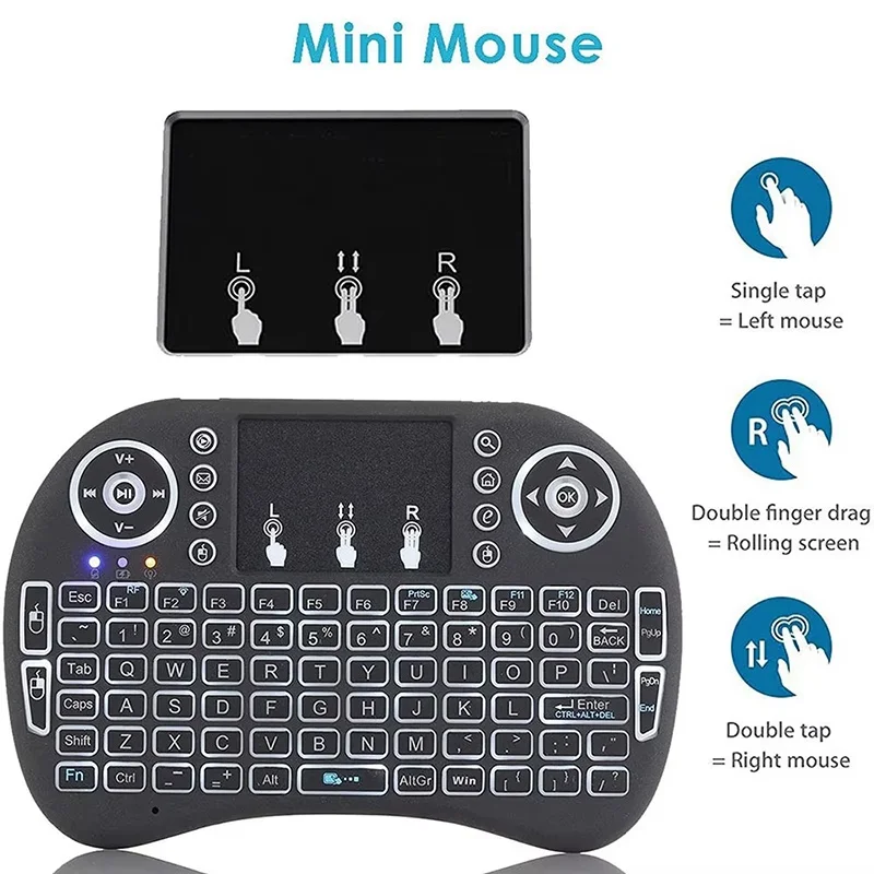 Mini Wireless Keyboard 2.4G Dual Mode Handheld Mouse Touchpad Remote Control For Android Windows TV Box Stick Keyboard Accessory
Mini Wireless Keyboard 2.4G Dual Mode Handheld Mouse Touchpad Remote Control For Android Windows TV Box Stick Keyboard Accessory