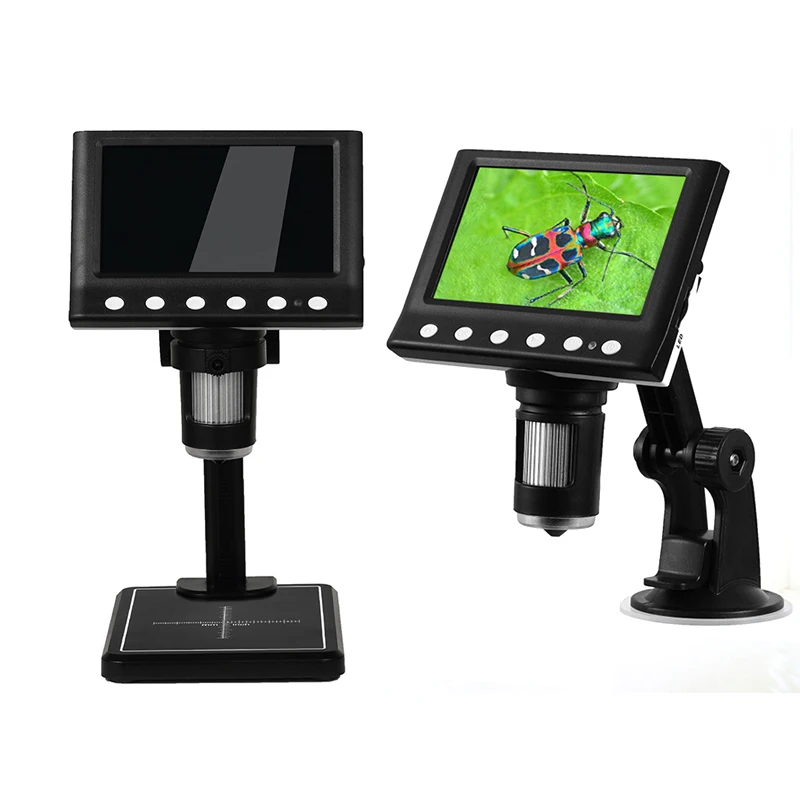 4,3-дюймовый цифровой микроскоп, USB-микроскоп 1600X, паяльный микроскоп 1080p с 8 светодиодами, совместимый с ОС Windows/Mac
4,3-дюймовый цифровой микроскоп, USB-микроскоп 1600X, паяльный микроскоп 1080p с 8 светодиодами, совместимый с ОС Windows/Mac