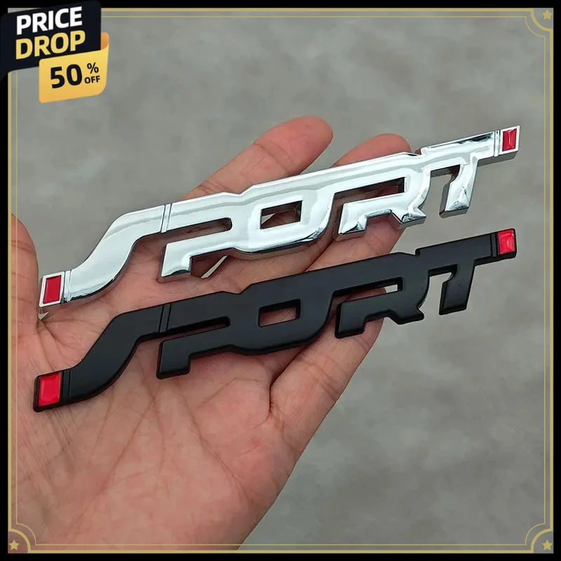 1PC Metal Chrome Black Letters Sport Logo Car Rear Trunk Sticker Word Emblem Badge Decal Car Styling Accessories
1PC Metal Chrome Black Letters Sport Logo Car Rear Trunk Sticker Word Emblem Badge Decal Car Styling Accessories