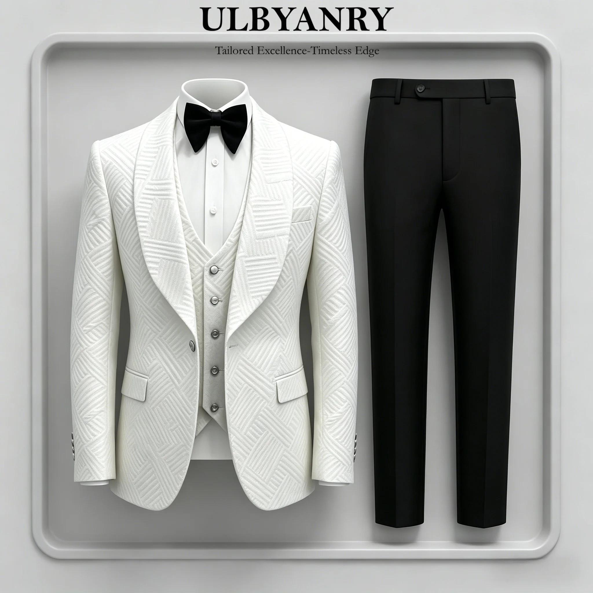 SHIP TODAY 4-Piece Groom Suit for Wedding, Engagement Dinner Suits, Jacket Vest Pants Bowtie Set, Slim Fit Formal Tuxedo for Men
SHIP TODAY 4-Piece Groom Suit for Wedding, Engagement Dinner Suits, Jacket Vest Pants Bowtie Set, Slim Fit Formal Tuxedo for Men