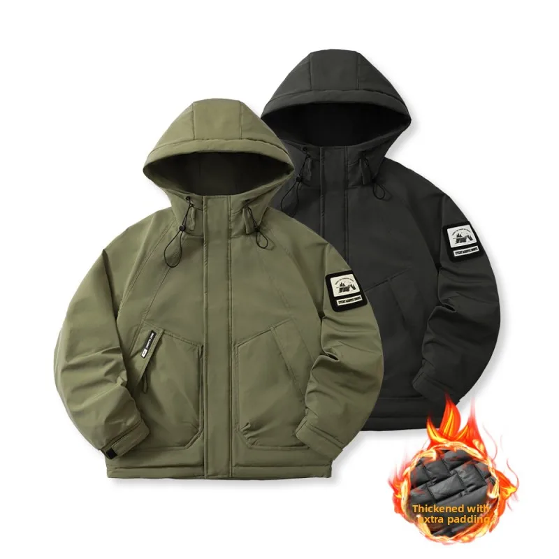 Мужская повседневная модная хлопковая куртка с капюшоном, свободного кроя, для активного отдыха, ветрозащитная, теплая, в рабочем стиле, с наполнителем из полиэфирного волокна
Мужская повседневная модная хлопковая куртка с капюшоном, свободного кроя, для активного отдыха, ветрозащитная, теплая, в рабочем стиле, с наполнителем из полиэфирного волокна