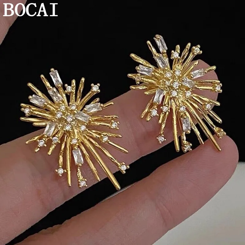BOCAI NEW S925 Silver Fashionable Niche Meteor Shower Rhinestone Earrings Women's Style
BOCAI NEW S925 Silver Fashionable Niche Meteor Shower Rhinestone Earrings Women's Style