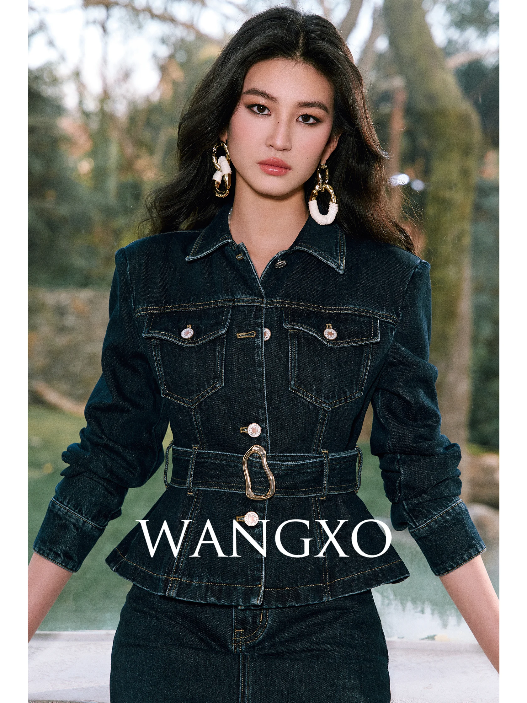 Комплект WANGXO: плотная джинсовая куртка из хлопка и юбка-клеш с высокой талией в стиле ретро. Весенняя мода.
Комплект WANGXO: плотная джинсовая куртка из хлопка и юбка-клеш с высокой талией в стиле ретро. Весенняя мода.