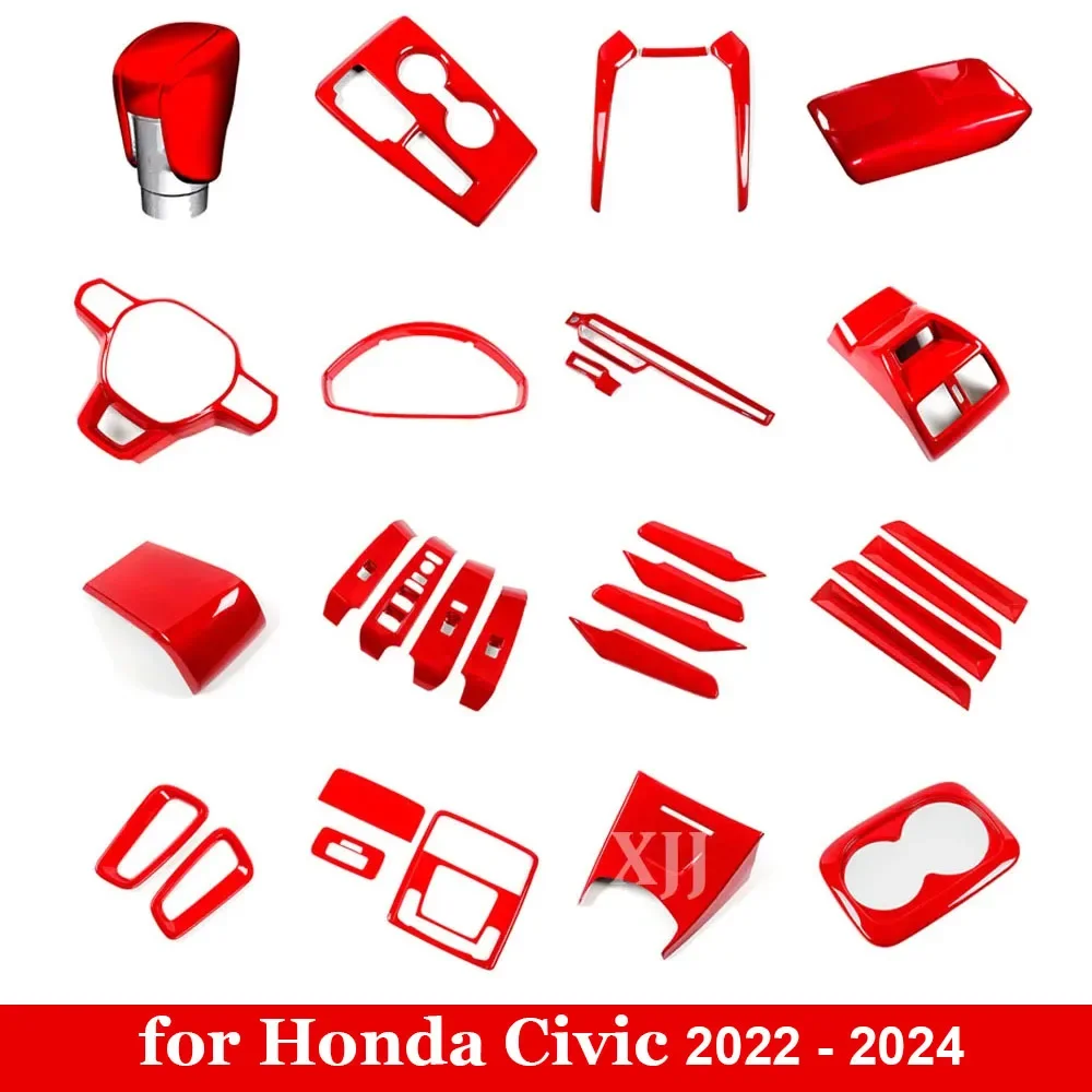 For Honda Civic 2022 2023 2024 Sedan Hatchback Red Car Interior Protective Sticker ABS Central Control Cup Panel Armrest Box Mat
For Honda Civic 2022 2023 2024 Sedan Hatchback Red Car Interior Protective Sticker ABS Central Control Cup Panel Armrest Box Mat