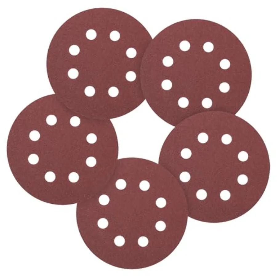 Pack 5 Inch Sanding Disc 0 Grit 8 Hole Round Hook and Loop Sandpapers Fit for Orbital Sander Automotive or Cars Repairing, Grin
Pack 5 Inch Sanding Disc 0 Grit 8 Hole Round Hook and Loop Sandpapers Fit for Orbital Sander Automotive or Cars Repairing, Grin
