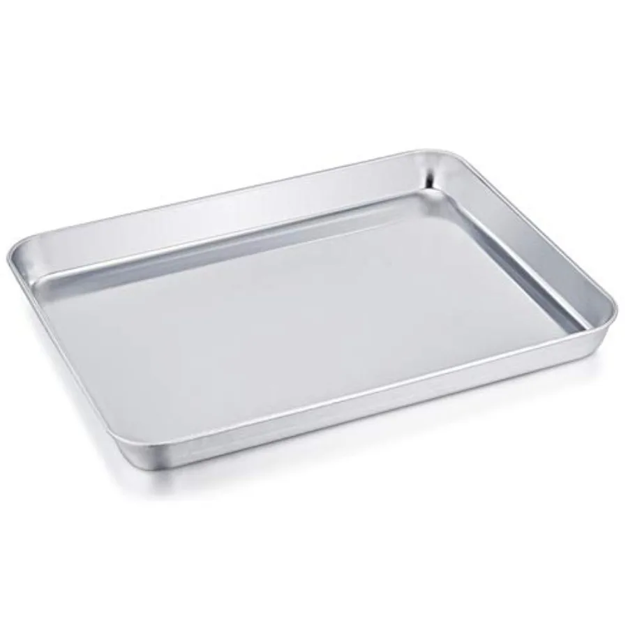 Stainless Steel Compact Toaster Oven Pan Tray Ovenware Professional, 8''x10.5''x1'', Heavy Duty and Healthy, Deep Edge, Superio
Stainless Steel Compact Toaster Oven Pan Tray Ovenware Professional, 8''x10.5''x1'', Heavy Duty and Healthy, Deep Edge, Superio