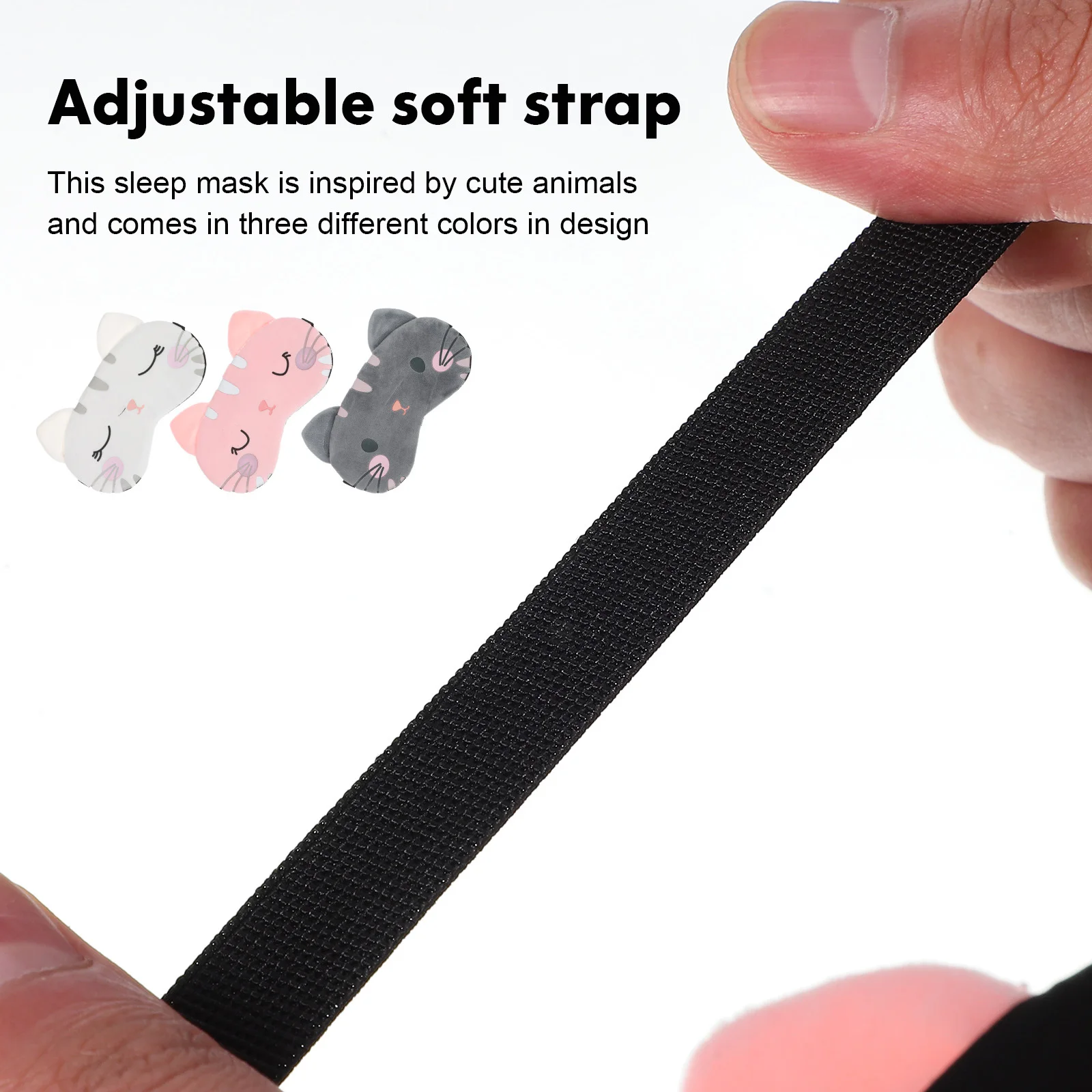 3Pcs Sleep Mask Cartoon Cat Blackout Blindfold Elastic Strap Light Blocking Eye Cover Breathable Comfortable Sleep Mask 
3Pcs Sleep Mask Cartoon Cat Blackout Blindfold Elastic Strap Light Blocking Eye Cover Breathable Comfortable Sleep Mask