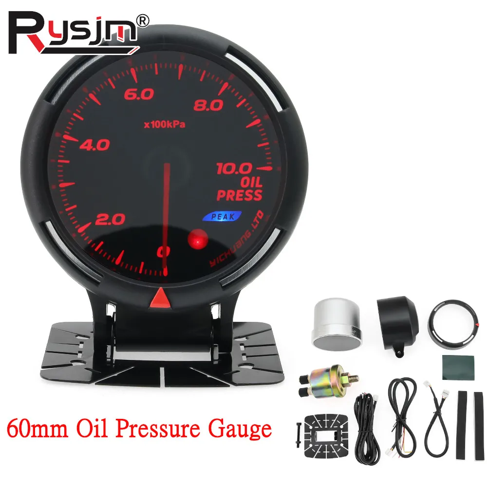 2.5'' 60MM Oil Pressure Gauge Oil Press Sensor Water temp Oil temp Voltage Turbo Boost Press Vacuum Meter Auto Gauges 64 Colors
2.5'' 60MM Oil Pressure Gauge Oil Press Sensor Water temp Oil temp Voltage Turbo Boost Press Vacuum Meter Auto Gauges 64 Colors