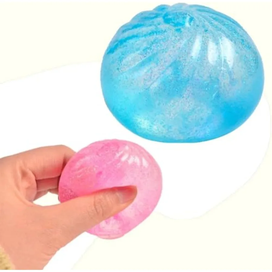 Glitter Dumpling Squishies Stress Ball Soft Silicone Baozi Squeezable Toy, Mini 2.16inch Decompression Ball Fidget Toy for Adul
Glitter Dumpling Squishies Stress Ball Soft Silicone Baozi Squeezable Toy, Mini 2.16inch Decompression Ball Fidget Toy for Adul