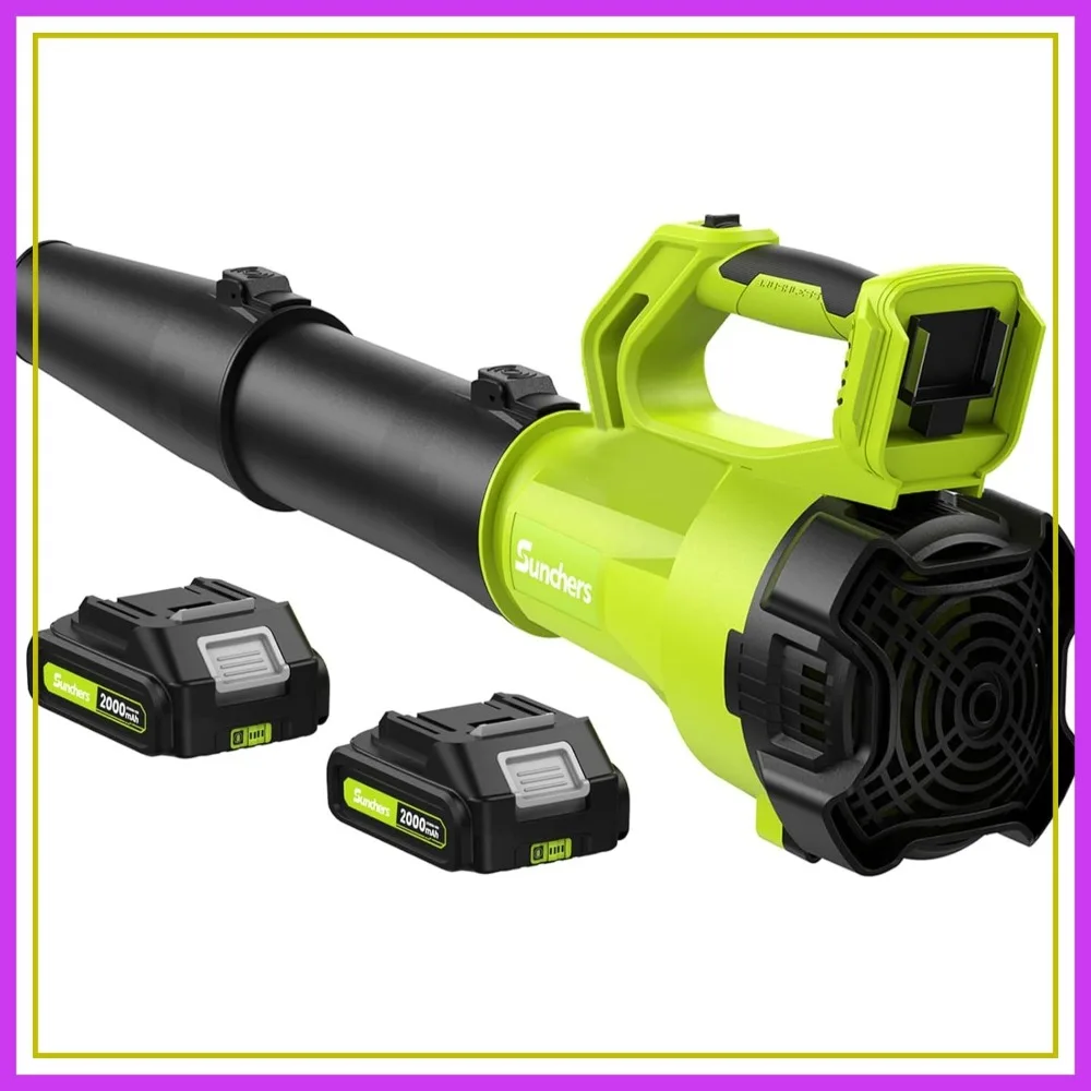 Cordless Leaf Blower with 2 Batteries and Charger, Lightweight Handheld for Lawn Care, Patio Cleaning
Cordless Leaf Blower with 2 Batteries and Charger, Lightweight Handheld for Lawn Care, Patio Cleaning