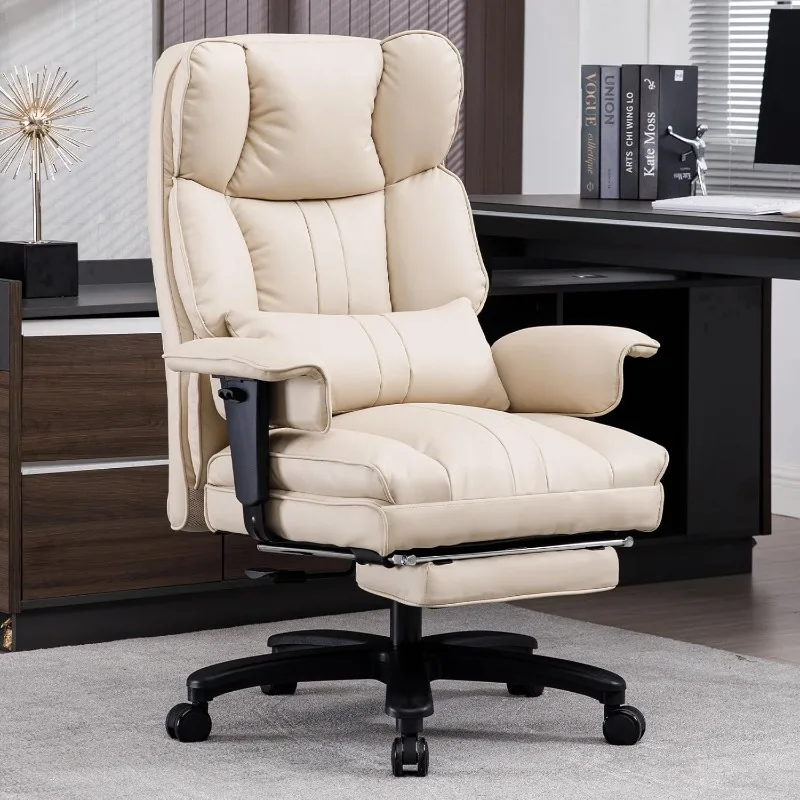 Big and Tall Office Chair 500lbs Wide Seat Executive Office Desk Chair High-Back Office Task Chair with Foot Rest(Beige)
Big and Tall Office Chair 500lbs Wide Seat Executive Office Desk Chair High-Back Office Task Chair with Foot Rest(Beige)