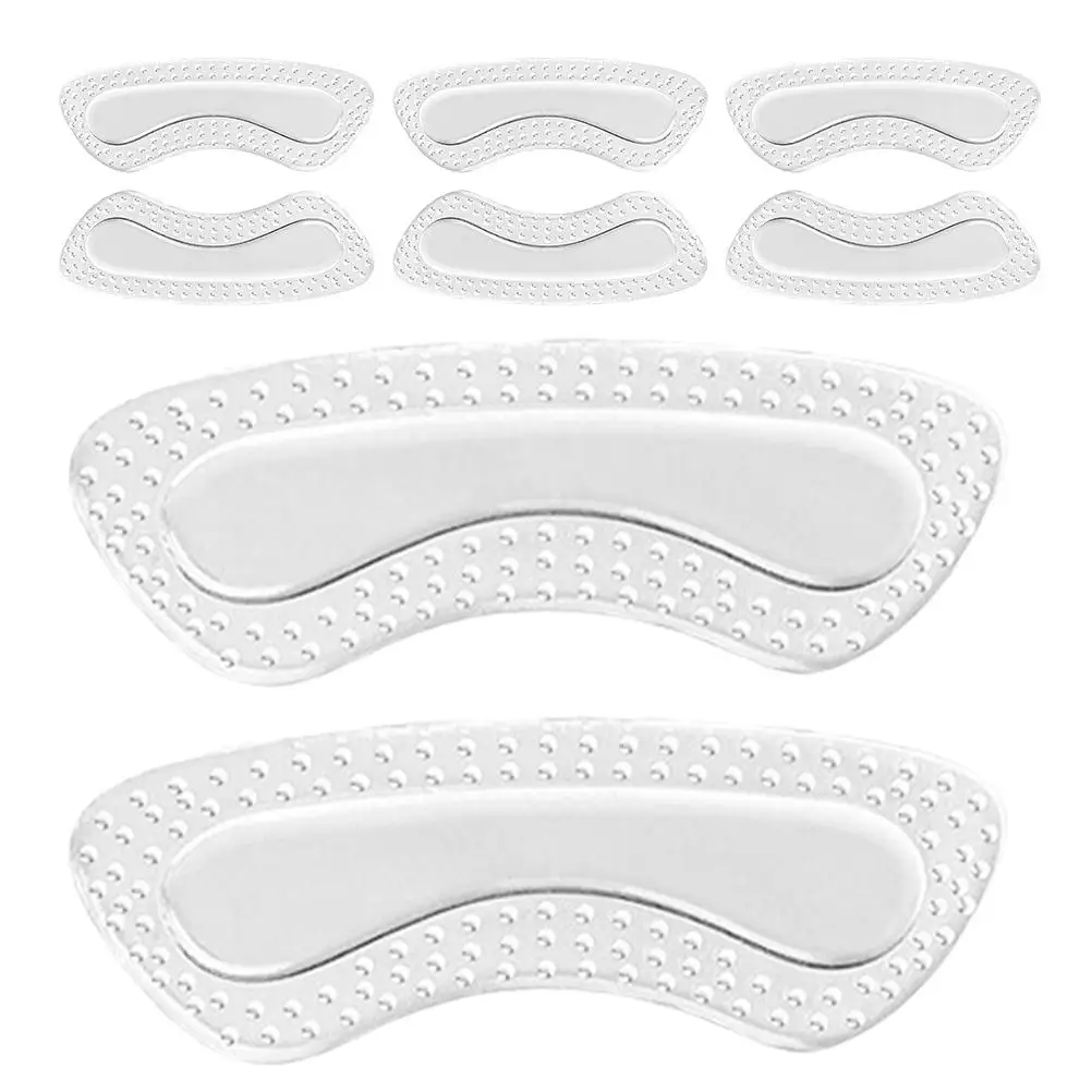 4 Pairs Transparent Anti-slip Heel Pad Cushions Self-adhesive Silicone Shoe Pads for High Heels Inserts Foot Care
4 Pairs Transparent Anti-slip Heel Pad Cushions Self-adhesive Silicone Shoe Pads for High Heels Inserts Foot Care
