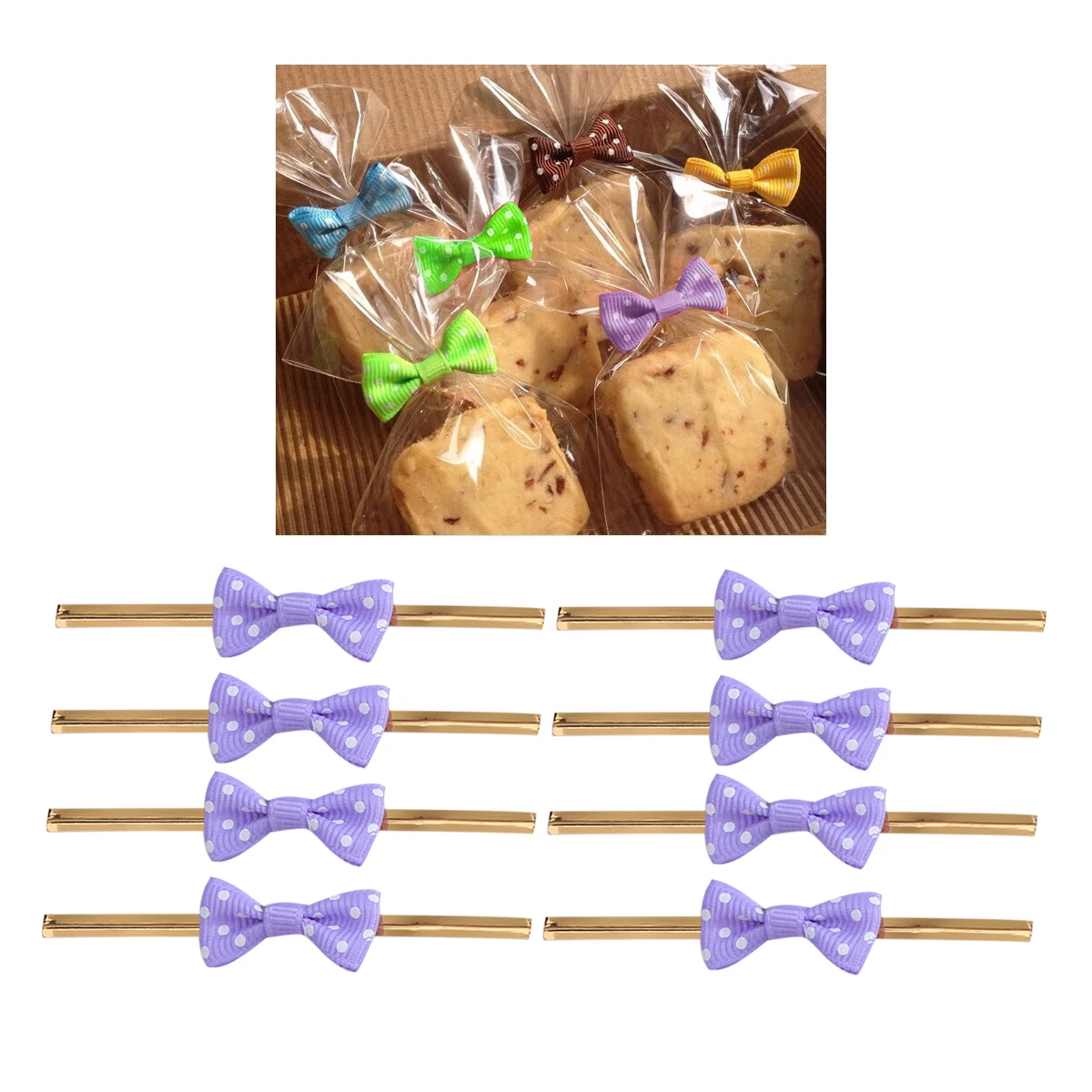 20 Pcs Baking Ribbons Purple Silk Bow Knots Candy Bag Packing Ties Gift Wrapping Polyester Non Toxic Decorative Accessories
20 Pcs Baking Ribbons Purple Silk Bow Knots Candy Bag Packing Ties Gift Wrapping Polyester Non Toxic Decorative Accessories