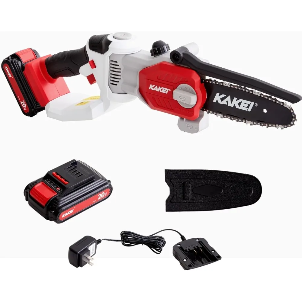 20V 6" Cordless Mini Chainsaw with 2.0Ah Battery, Portable Electric Chain Saw with Automatic Oiler, Small Handheld Saw
20V 6" Cordless Mini Chainsaw with 2.0Ah Battery, Portable Electric Chain Saw with Automatic Oiler, Small Handheld Saw