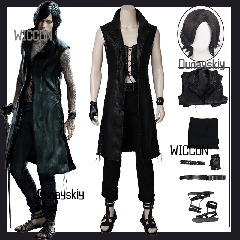 Костюм для косплея Devil May Cry 5 В, полный комплект, плащ без рукавов с париком, сапоги на Хэллоуин/выпускной/ежедневный готический DMC5 Rival
Костюм для косплея Devil May Cry 5 В, полный комплект, плащ без рукавов с париком, сапоги на Хэллоуин/выпускной/ежедневный готический DMC5 Rival