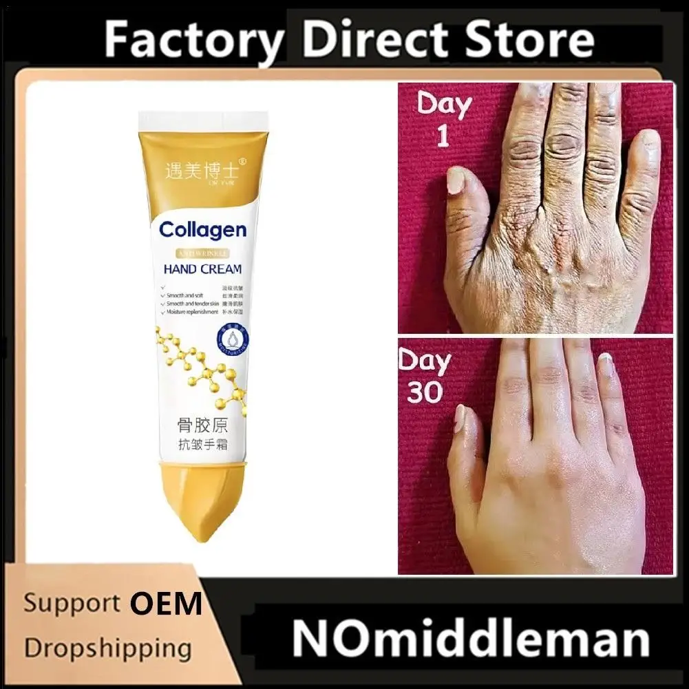 Collagen Anti-wrinkles Hand Cream Anti-Drying Whitening Moisturizing Repair Hand Lotion Anti-Aging Nourishing Smooth Skin Care
Collagen Anti-wrinkles Hand Cream Anti-Drying Whitening Moisturizing Repair Hand Lotion Anti-Aging Nourishing Smooth Skin Care