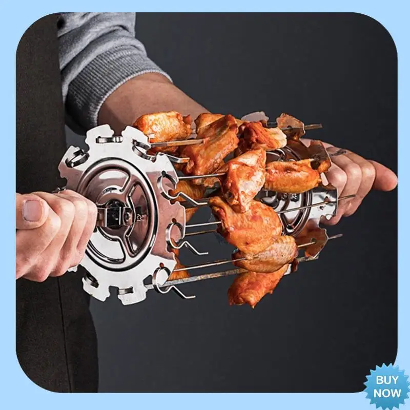 A47Z 304 Stainless Steel Rotating Grill Skewers BBQ Grill Cage Air Fryer Lamb Skewers Grill Electric Oven Accessories
A47Z 304 Stainless Steel Rotating Grill Skewers BBQ Grill Cage Air Fryer Lamb Skewers Grill Electric Oven Accessories